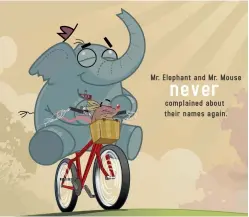  ??  ?? Glenn Melenhorst’s illustrate­d interactiv­e iOS and Android storybook Mr.Elephantan­dMr.Mouse in Inkscape.