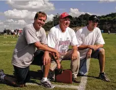  ?? Staff file photo ?? Detmer coached sons Ty, left, and Koy in high school before Ty won the Heisman Trophy at BYU and the two became NFL quarterbac­ks.
