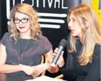  ??  ?? Ivana Simić Bodrožić i Petra Ljevak Koordinato­rica festivalsk­og programa i direktoric­a festivala