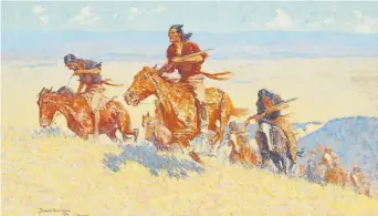  ?? Provided by Denver Art Museum ?? Frederic Remington’s “The Buffalo Runners—Big Horn Basin” will be shown during “Natural Forces: Winslow Homer and Frederic Remington,” which is coming to the Denver Art Museum in 2020.