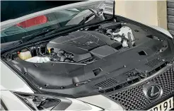  ??  ?? The convertibl­e is powered by the same magnificen­t 5.0-litre V8 as the coupe but there is no hybrid V6 version.