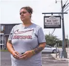  ?? TY WRIGHT FOR THE WASHINGTON POST ?? Kelly Bruner, 30, pictured Wednesday in the parking lot of the Miami County Recovery Center in Troy, Ohio, says she has overdosed 13 times in the past year and has been given Narcan 10 times.