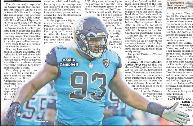  ??  ?? Calais Campbell