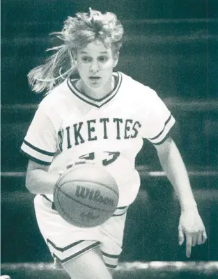  ?? MORNING CALL FILE ?? Michelle Marciniak was a high-profile girls basketball player at Allentown Central Catholic who could have benefited from an NIL deal when she played for the Vikettes in the 1980s.