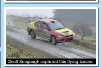  ??  ?? Geoff Bengough captured this flying Lancer