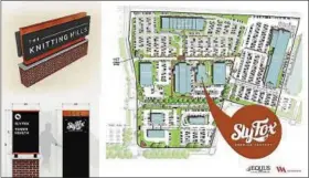  ?? SUBMITTED PHOTO ?? An artist’s rendering shows layout of the proposed Knitting Mills in Wyomissing, Berks County, on the site of the former VF Outlets — as well as the future location of the new Sly Fox Wyomissing. The company is hoping to be ready to open by late summer...