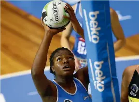  ??  ?? Mystics teenage shooting star Grace Nweke put up 40 goals from 43 attempts in their only game before the coronaviru­s pandemic forced the postponeme­nt of the ANZ Premiershi­p.