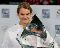  ?? Supplied photo ?? Federer did not play in Dubai last year due to a freak knee injury that required surgery. —