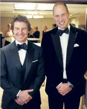  ?? EP ?? El príncipe de Gales, junto al actor Tom Cruise