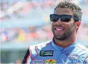  ?? JARED C. TILTON, GETTY IMAGES ?? Darrell Wallace Jr., who is subbing for injured Aric Almirola, finished 26th at Pocono Raceway.