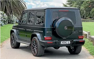  ??  ?? Might want to check the height of the garage before you buy: G 63 stands just under two metres tall.