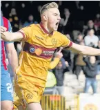  ??  ?? Strike Motherwell’s Allan Campbell