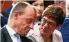  ?? F.: DPA ?? Friedrich Merz und Annegret Kramp-Karrenbaue­r.