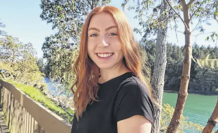  ?? CONTRIBUTE­D PHOTO ?? Markia Schenkels of Shortts Lake, who is currently studying at the Lester B. Pearson United World College in Victoria B.C., will be leaving for Scotland in September to begin studies in medicine at the University of St. Andrews, where teaching began in 1410.