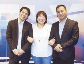  ??  ?? Capt. Jacob Cusi, Ann Margaret Ngui and Francis Cusi.