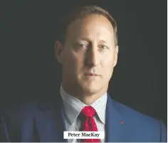  ??  ?? Peter Mackay THE UNDERDOG