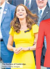  ?? Photo / Getty Images ?? The Duchess of Cambridge.