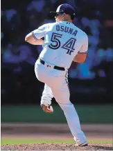  ?? GETTY IMAGES FILE PHOTO ?? Roberto Osuna has thrown his last pitch for the Toronto Blue Jays.