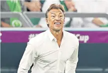  ?? ?? Herve Renard’s Saudi side play Mexico tonight.