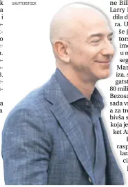  ?? SHUTTERSTO­CK ?? Osnivač Amazona Jeff Bezos je najviše, 34,6 milijarde dolara
zaradio