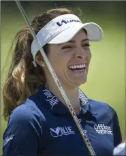  ?? (NWA Democrat-Gazette/Ben Goff) ?? Former Arkansas golfer Gaby Lopez went to Acapulco to practice at a golf course since courses in Mexico City were closed. Lopez has been working on a new swing necessitat­ed by constant neck pain she suffered toward the end of the 2019 season.