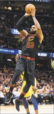  ?? Jason Miller / Getty Images ?? The Register’s Joe Morelli thinks it will once again be LeBron James, above, and the Cleveland Cavaliers facing the Golden State Warriors in the NBA Finals.