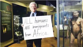  ??  ?? Robert Martin, emeritus curator of the Integrativ­e Research Center at the Field Museum, from a video the museum made as part of the Day of Facts, to stand up for the importance of factual informatio­n in the era of Donald Trump.