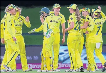  ?? AFP ?? Australia defeated England in the final on Sunday to win their seventh women’s World Cup.