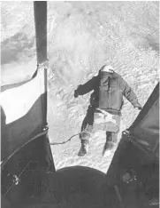  ?? NATIONAL MUSEUM OF THE UNITED STATES AIR FORCE ?? In 1960, over New Mexico, Joe Kittinger makes a jump from nearly 20 miles as an automatic camera records it.