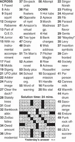 Eugene 2024 sheffer crossword