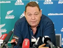  ?? PHOTOSPORT ?? All Blacks coach Steve Hansen and his fellow selectors have built depth in all positions ahead of the World Cup in Japan.