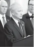  ?? STEVE HELBER/AP ?? China's Ambassador to the United States, Cui Tiankai, will be on “Face the Nation.”