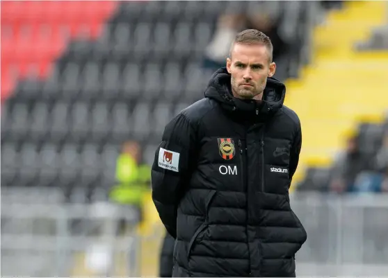  ?? Bild: OLLE WANDE ?? HAR HITTAT RÄTT. Olof Mellberg ledde laget till serieseger i division 1 norra i fjol. Och inledninge­n på Superettan har varit strålande.