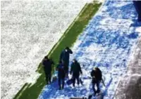  ?? FOTO JEFFREY GAENS ?? Voor de wedstrijd tegen Anderlecht lag de grasmat in de Luminus Arena er alvast piekfijn bij.