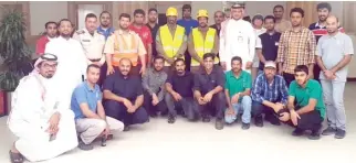  ??  ?? Sixty male and female factory employees of Al-Ahsa 1st. Industrial City took the course.