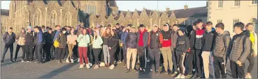  ?? ?? TY group visiting Mount Melleray on their Gaisce hike last week.