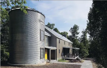  ?? JOHN MCDONNELL/WASHINGTON POST ?? When Bill and Karen Butcher’s designer pitched the concept of a silo as the major component of a vacation dream home that he was designing for them near Marshall, Va., the couple at first were hesitant. But they soon changed their minds.