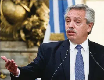  ?? ?? DIFICULTAD­ES. El presidente Alberto Fernández es blanco de denuncias judiciales por la oposición.