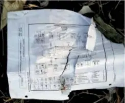  ??  ?? A page of a flight crew operations manual is seen at the scene of the Ethiopian Airlines Flight ET 302 plane crash, near the town of Bishoftu