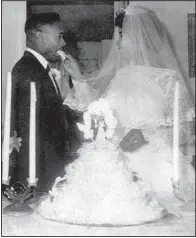  ??  ?? Matthew and Eloise Reed on their wedding day, May 24, 1964