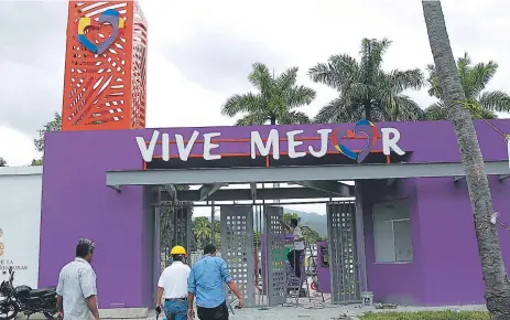  ?? FOTOS: NEPTALÍ ROMERO. ?? OBRA. El megaparque de la Fesitranh está ubicado en la zona tres, en el complejo deportivo Céleo Gonzales.