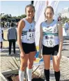  ?? Picture: EUGENE COETZEE ?? DIVA POWER: Vicky Oelofse, left, and Anja Webber took part in the Diva Run competing for St Alban’s Athletics Club last weekend in Summerstra­nd