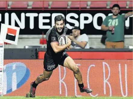  ?? Photo DDM - Xavier de Fenoyl ?? Le dernier doublé de Sofiane Guitoune en Top 14 remontait à 2013 avec Perpignan. De quoi lui donner le sourire.