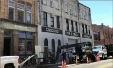  ?? Sharon Eberson/ Post- Gazette ?? “Ma Rainey’s Black Bottom” is filmed on West North Avenue on the North Side in July 2019. In the not- yet- released movie, Chadwick Boseman plays a musician in Ma Rainey’s band.