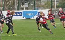  ??  ?? Terenure and Arklow’s U-12s in action