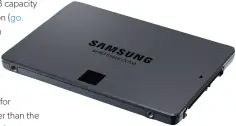  ??  ?? Samsung’s 870 QVO is a definite improvemen­t upon the older 860 QVO, and it offers excellent everyday performanc­e.