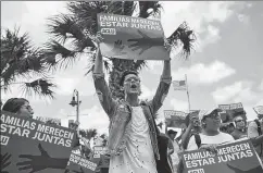  ?? AFP ?? ▪ Demonstrat­ors rally against the Trump administra­tion's immigratio­n policies, Brownsvill­e, Texas, June 28.