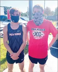  ??  ?? Blackhawk All-State runners Josiah Small and Grandon Grant