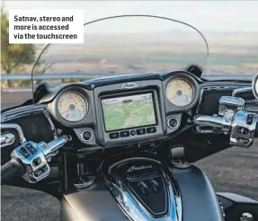  ??  ?? Satnav, stereo and more is accessed via the touchscree­n