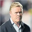  ?? ?? Shown the door: Ronald Koeman left Barca ninth in La Liga and struggling in Europe